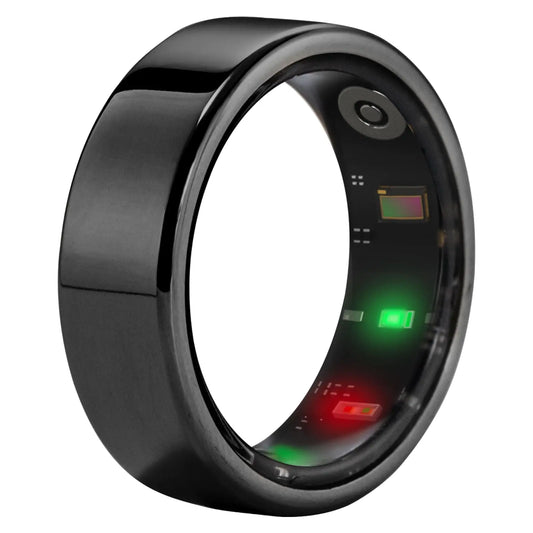 AMOVAN Smart Ring Health Tracker Fitness Sleep Heart Rate Blood Oxygen Tracker Smart Ring Water Resistant Bluetooth Fitness Tracker Rings